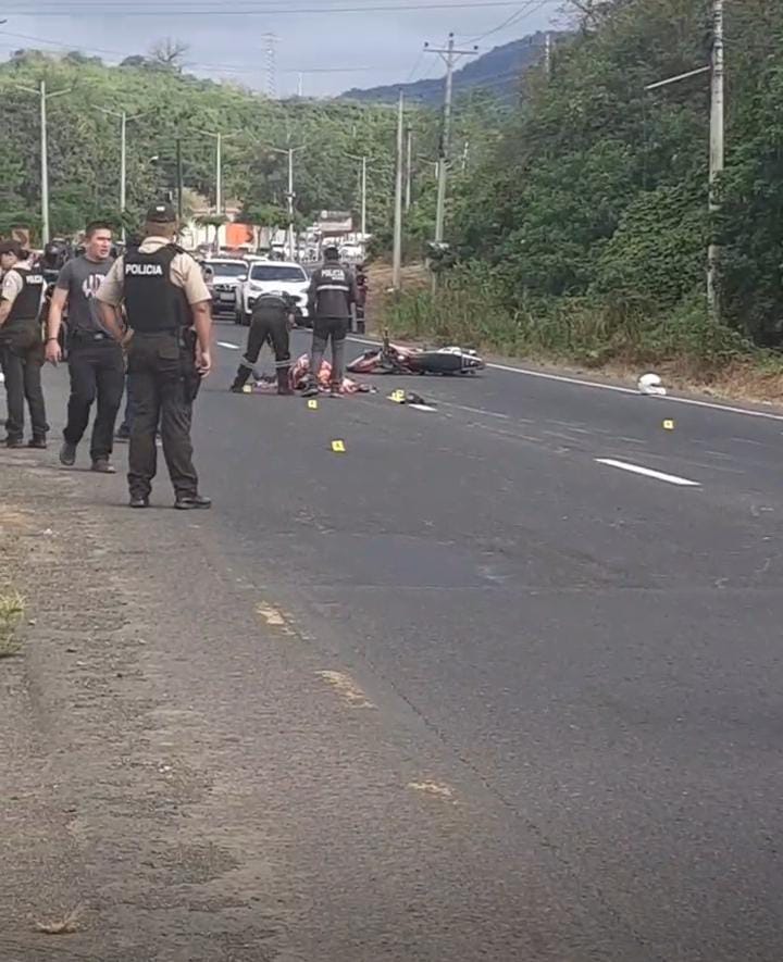 POLICÍA ES ASESINADO A TIROS EN LA VÍA PORTOVIEJO-MONTECRISTI, PROVINCIA DE MANABÍ
